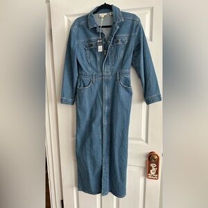 Target Blue Denim Long Sleeve Romper.